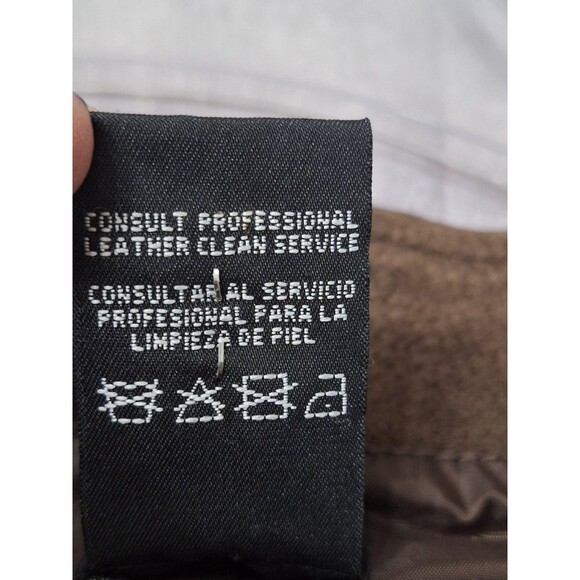 Vintage 90s Leather Suede Patchwork Vest Womens Sz Large Western Grunge Boho - Picture 8 of 10